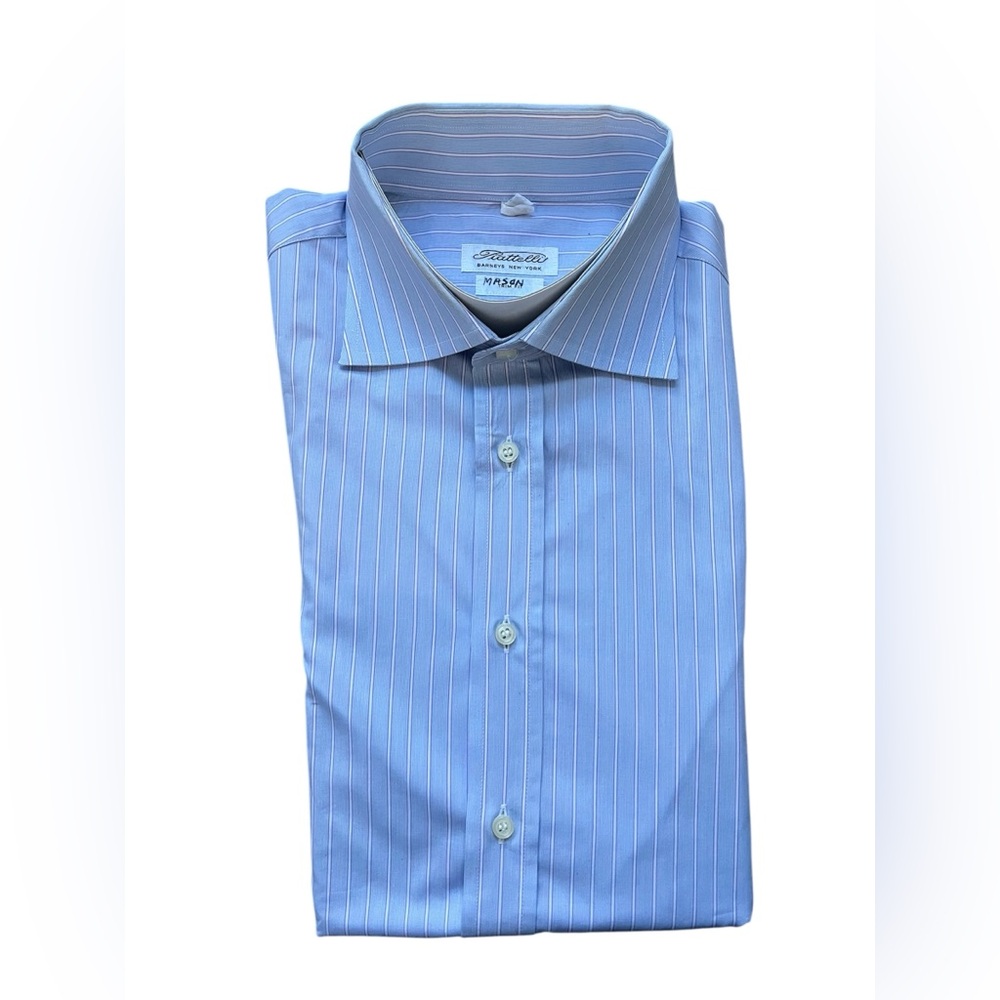 EUC Piattelli Men’s Stripe Button Down Shirt